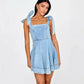 Elegant Commuter Fashionable Strapless Denim Women's Dress New Summer 2025 Quality Clothing Sleeveless Other Patterns
