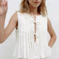 Women's Ruffled Lace Up Suit Blouse Long Skirt High Street Suit Solid Color Skirt 2 Piece High Street Suit 2024 New Suit
