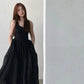 Black Strapless Long Dress Women Fashion Slim Sleeveless O-Neck High Waist Dresses Female 2025 Spring Summer new  Party Vestidos