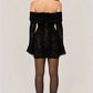 Oligai Winter Lace Long Sleeve Evening Party Dresses Women 2025 Black Sexy Elegant Maxi Dress Fashion Long Wedding Guest Dress