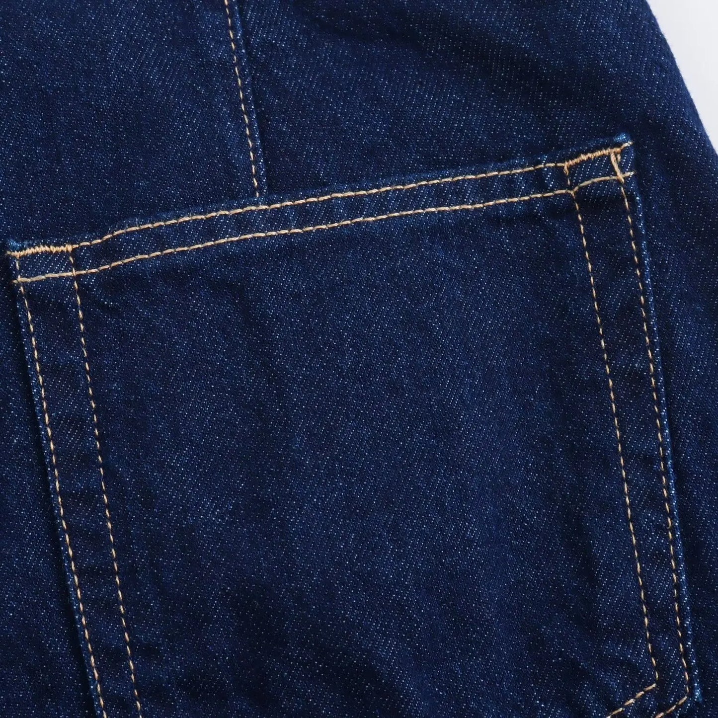 TRAFZA Summer Women Suits Denim Blue Turn-Down Collar Short Sleeves Pocket Decoration Shirts+Mid Waist Asymmetrical Shorts