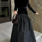 2025 New Lady Chic Party Gowns Elegant Women Velvet Long Sleeve Pleated Hem Robes Fashion Half High Collar Slim Fit Maxi Dress