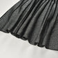 2024 Autumn Vintage Style High Quality Lady Sleeveless O-neckline Women Mini Short Knitted A-line Striped Dress