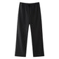 TRAFZA Women Vintage Solid Pant Sets Sexy Backless Halter Camis Top Asymmetric Tank Top + Drawstring Trousers Fashion Streetwear