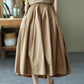 Max LuLu Japan Style Summer Streetwear Fashion Women Khaki A-Line Skirts Ladies Elastic Casual Long Skirt Girls Vintage Clothes