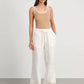Wolfeel Cotton Linen Vest  Wide Leg Long Pants Set Women's Pants Sleeveless Top Casual Suit 2025 Spring Summer New Pant Sets