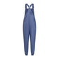 Women'S Jumpsuits Summer Fashion Casual Loose Wide Leg Jumpsuits Solid Color Insert Pockets Retro Button Strap Jumpsuits