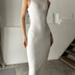 Tossy Sleeveless Knitwear Turtleneck Long Dress Female Slim Elegant Fashion Autumn 2023 Ribbed Knit Dress For Women Maxi Dress