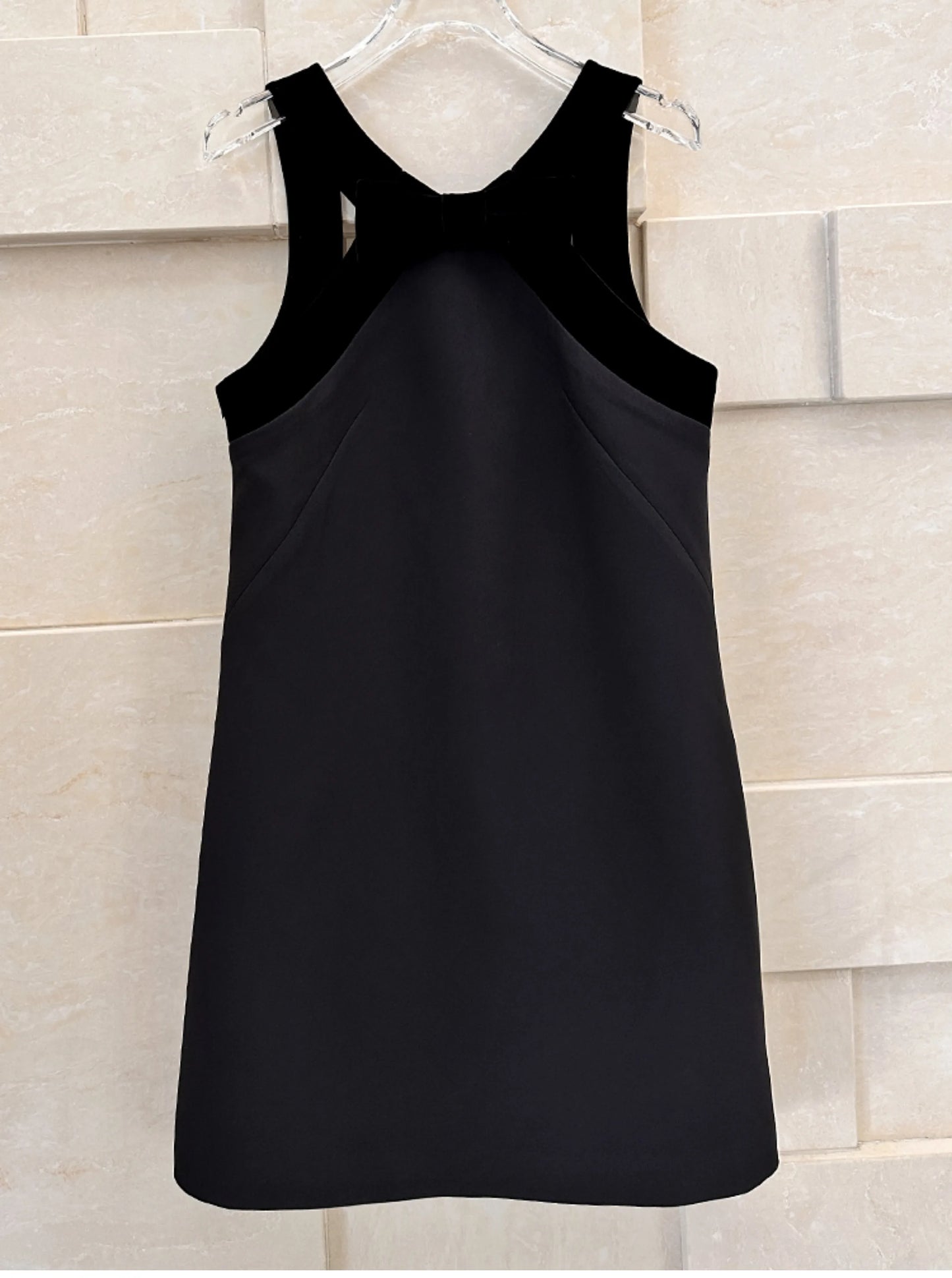 Spring Dresses 2024 New Fashion Velvet Sexy Backless Slip Dress for Women Loose Bow Girl's Elegant Party Short Ladies Dress