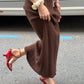 Tossy Sleeveless Knitwear Turtleneck Long Dress Female Slim Elegant Fashion Autumn 2023 Ribbed Knit Dress For Women Maxi Dress