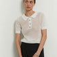 Kozoca Summer Outfits Short Sleeve Solid Polo Shirt Women Fashion Luxury Office Ladies Tops T-Shirts Casual Tees Elegant Clothes