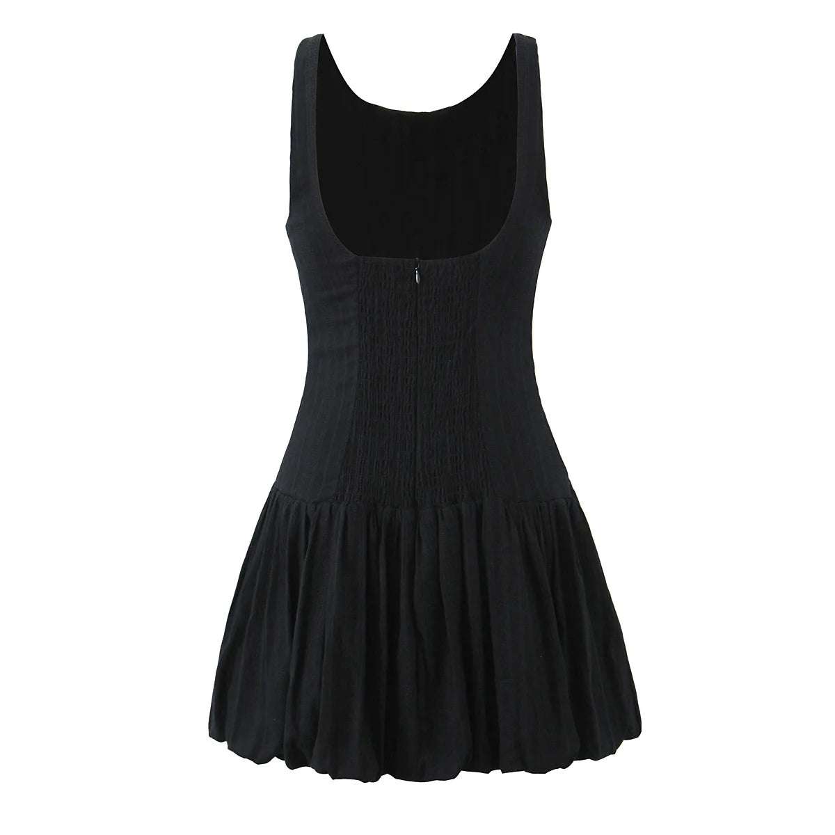 French retro pure lust high-end dress for women spring and summer new single-breasted sleeveless backless slim dress