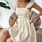 Elegant Women Summer Lace Floral Patchwork Corset Mini Dress Sleeveless Square Neck Tie-up Short Tank A-line Flowy Party Dress