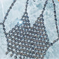 2024 New Sexy Jewelry Splicing Open-Back Vest Z20275 Fast Selling Cross-Border E-commerce Amazon Product From China