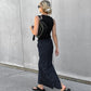 Skirt Women Office Lady High Waist Striped Fashion New Euro-America Style Simple Women Skirt Luxury