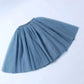 5 Layers 65cm Black Pleated Skirt Sexy Midi Tulle Skirt High Waist Full Lining Adult Tutu Korean Style Women Jupe Femme Faldas
