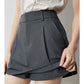 TOYOUTH Women Mini Skirt Pants 2024 Autumn New High Waisted A Line Suit Pants Skirt