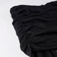 IAMSURE Elegant Fashion Dark Ruffles Split Long Dress Gothic Slash Neck Long Sleeve Maxi Dresses For Women 2023 Holiday Beach