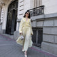 Talenza Casual Chiffon Shirt Women Fashion Pleated Lace-up Solid Lace Top Summer Vacation Loose Vintage Elegant  Female Blouses