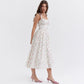 Suninheart Summer Black Holiday Party Dresses Elegant Spaghetti Strap Midi Lace Up Dress Black Casual Women New In Dress 2023