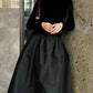 2025 New Lady Chic Party Gowns Elegant Women Velvet Long Sleeve Pleated Hem Robes Fashion Half High Collar Slim Fit Maxi Dress