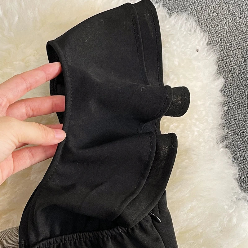 Robe mini à une épaule pour femmes, noir et blanc, volants, sans manches, patchwork en mesh, taille haute, robe de soirée A-line, vestidos