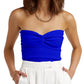 Women Summer Vintage Solid Corset Sling Short Tight Backless Bra Knitted Tank Top Strapless Pullover Bustier Tube Clothes 2025
