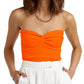Women Summer Vintage Solid Corset Sling Short Tight Backless Bra Knitted Tank Top Strapless Pullover Bustier Tube Clothes 2025